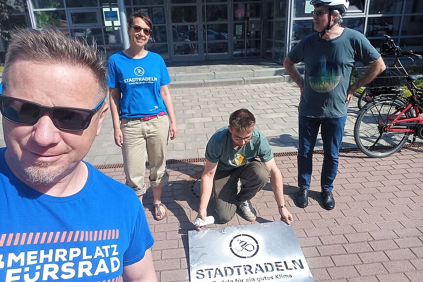 Stadtradeln 2024 Sprühaktion in Burgdorf Stadtradeln 2024 Sprühaktion in Burgdorf