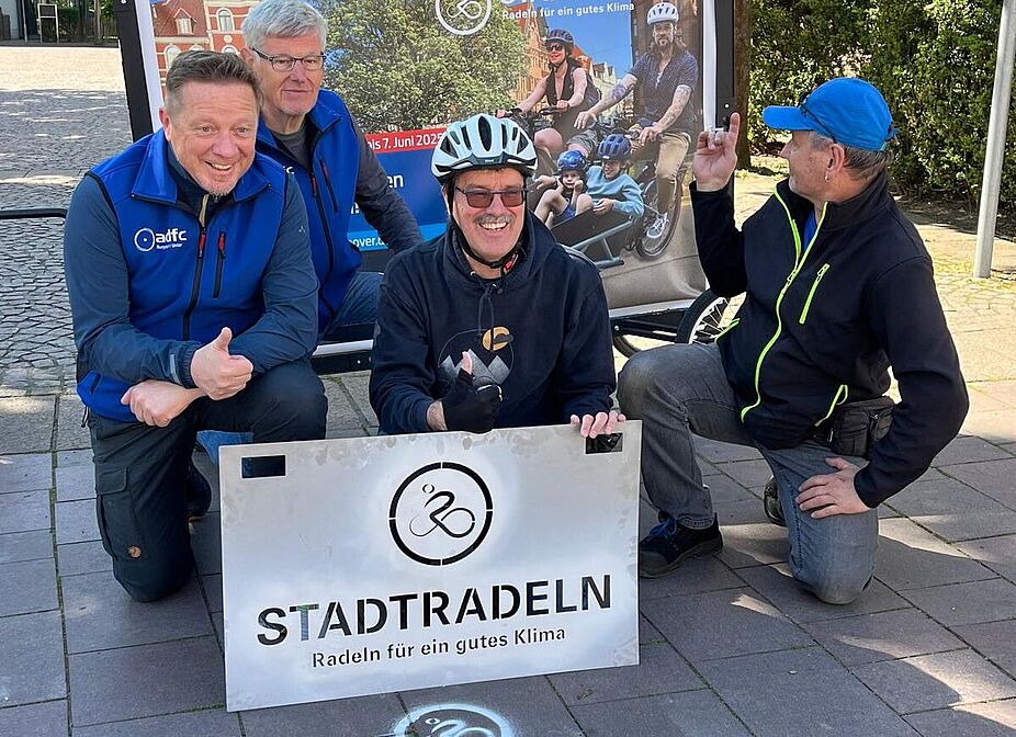 Sprühaktion zum Stadtradeln Sprühaktion zum Stadtradeln