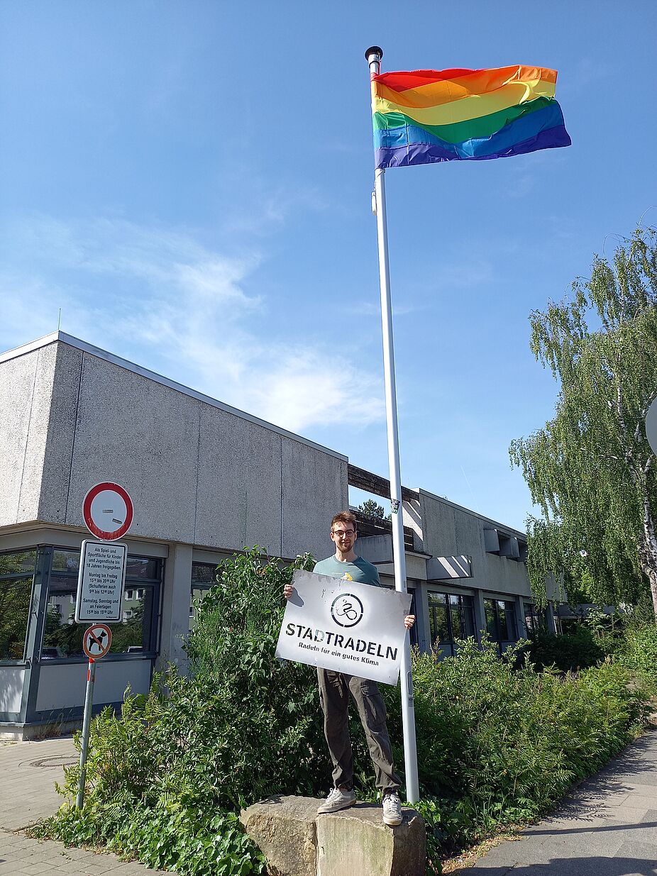 Stadtradeln 2024 Kreidespray Aktion