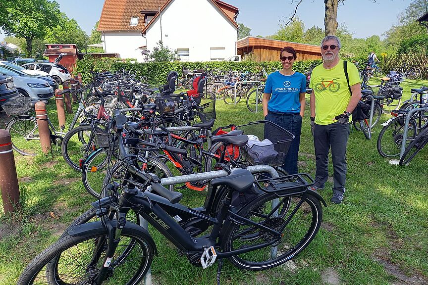 Neue Fahrradabstellplätze im Freibad Hänigsen Fahrradabstellplätze