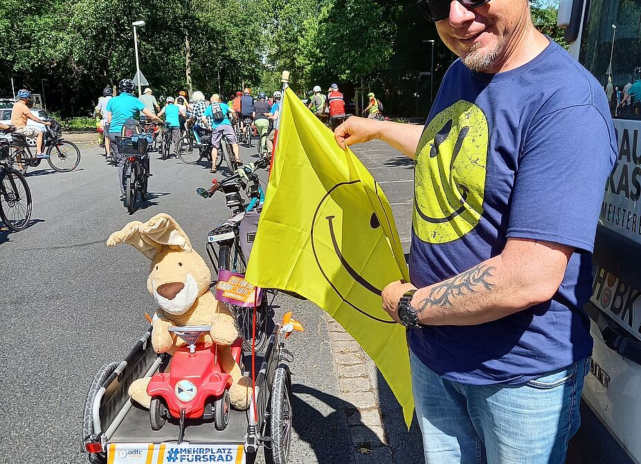 Auch Harry Hase setzt sich für den Radverkehr ein.