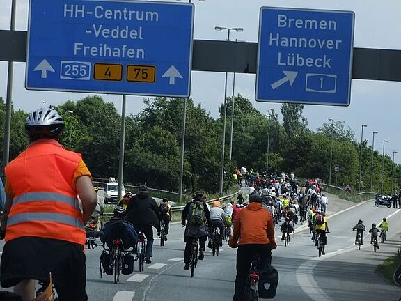 Fahrradsternfahrt Hamburg